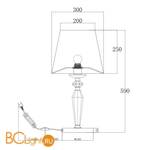 Настольная лампа Maytoni Beira MOD064TL-01N - Схема