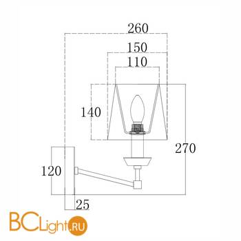 Бра Maytoni Beira MOD064WL-01N - Схема