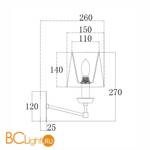 Бра Maytoni Beira MOD064WL-01N - Схема