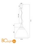 Подвесной светильник Maytoni Bellevue P535PL-01GR - Схема