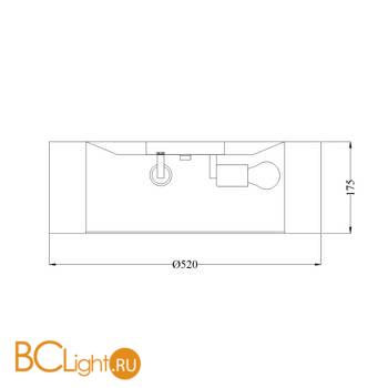 Потолочный светильник Maytoni Bergamo MOD617CL-04GR - Схема