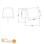 Бра Maytoni Bergamo MOD613WL-01B - Схема