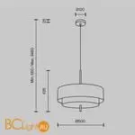 Подвесной светильник Maytoni Bergamo MOD613PL-05GR - Фото 4