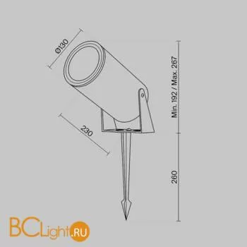 Садово-парковый фонарь Maytoni Bern O050FL-L30W3K - Фото 7