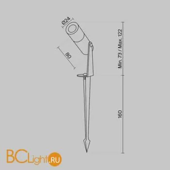 Садово-парковый фонарь Maytoni Bern O050FL-L2W3K - Фото 7