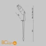 Садово-парковый фонарь Maytoni Bern O050FL-L2W3K - Фото 7