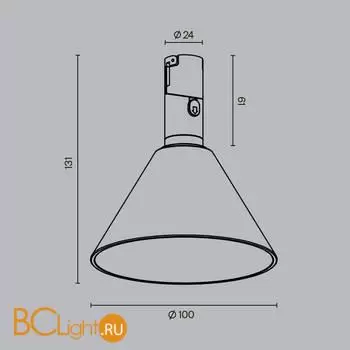 Трековый светильник Maytoni Biancа new TR206-1-3W3K-B - Фото 8