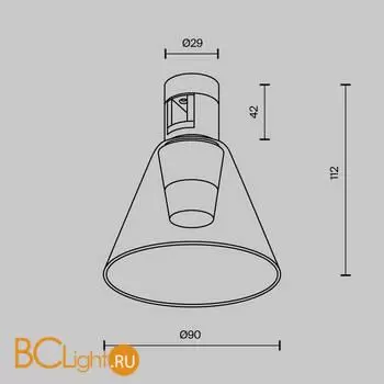 Трековый светильник Maytoni Bianca TR147-1-3W4K-B - Фото 7