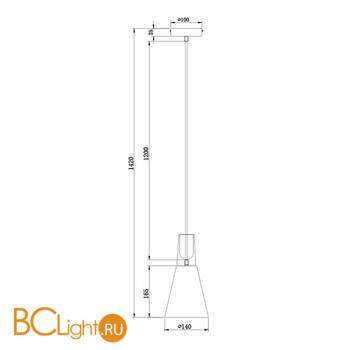 Подвесной светильник Maytoni Bicones P359-PL-140-W - Схема