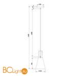 Подвесной светильник Maytoni Bicones P359-PL-140-W - Схема