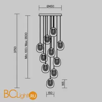 Подвесной светильник Maytoni Biology MOD367PL-L30BBSK - Фото 5