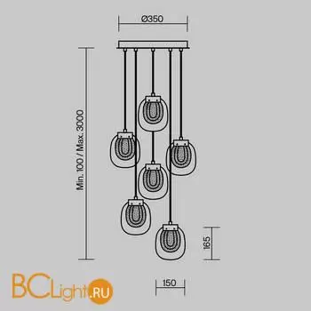 Подвесной светильник Maytoni Biology MOD367PL-L18BBSK - Фото 5