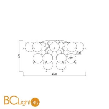 Люстра Maytoni Bolla MOD133CL-04BS - Фото 1