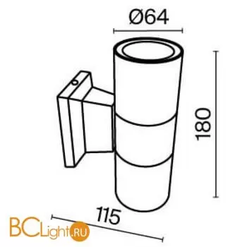 Настенный светильник Maytoni Bowery O574WL-02W - Фото 5