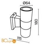 Настенный светильник Maytoni Bowery O574WL-02W - Фото 5