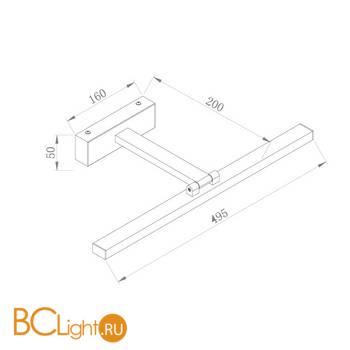Подсветка Maytoni Bris MIR008WL-L12W4K - Схема