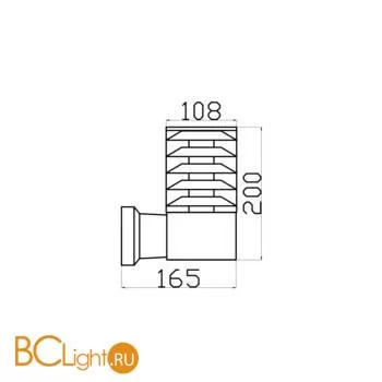 Уличный настенный светильник Maytoni Bronx O576WL-01GR - Фото 0