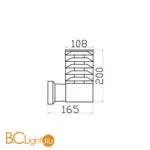 Уличный настенный светильник Maytoni Bronx O576WL-01GR - Фото 0