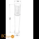 Садово-парковый фонарь Maytoni Bronx O576FL-01GR1 - Фото 0