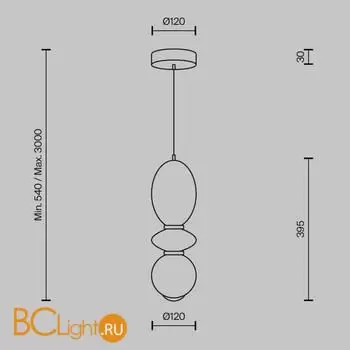 Подвесной светильник Maytoni Brosche MOD362PL-L10BG3K - Фото 5