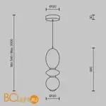 Подвесной светильник Maytoni Brosche MOD362PL-L10BG3K - Фото 5