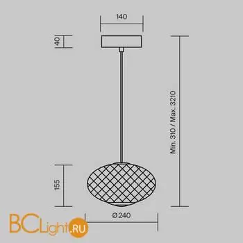 Подвесной светильник Maytoni Bruma MOD397PL-L10B3K - Фото 11
