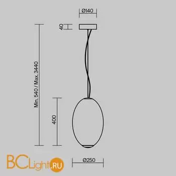 Подвесной светильник Maytoni Bruma MOD397PL-L19CH3K - Фото 7