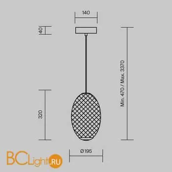 Подвесной светильник Maytoni Bruma MOD397PL-L14B3K - Фото 11