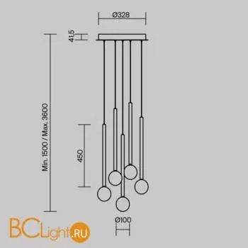 Подвесной светильник Maytoni Bubble Dreams MOD383PL-L16BBS3K - Фото 4