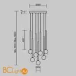 Подвесной светильник Maytoni Bubble Dreams MOD383PL-L20BBS3K - Фото 4