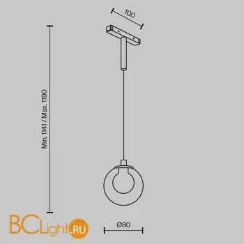 Трековый светильник Maytoni Bubble new TR181PL-1-4WTW-B - Фото 8