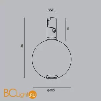 Трековый светильник Maytoni Bubble new TR205-1-3W3K-B - Фото 8