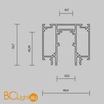 Шинопровод демпферный в натяжной потолок Maytoni Busbar trunkings Exility TRX034D-422B - Фото 3