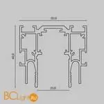 Шинопровод Maytoni Busbar trunkings Exility TRX034-SCCL-422B - Фото 1