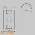 Шинопровод Maytoni Busbar trunkings Flarity new TRX154-SR-D800-B - Фото 5