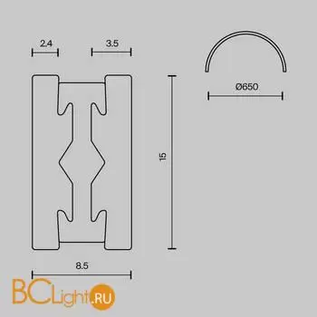 Шинопровод Maytoni Busbar trunkings Flarity new TRX154-SR-D650-BS - Фото 5