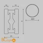 Шинопровод Maytoni Busbar trunkings Flarity new TRX154-R-D800-B - Фото 5