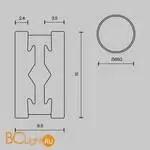 Шинопровод Maytoni Busbar trunkings Flarity TRX154-R-D650-PT - Фото 5