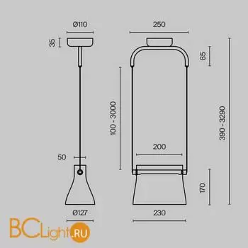 Подвесной светильник Maytoni Cabaret new MOD170PL-L8BS3K - Фото 3