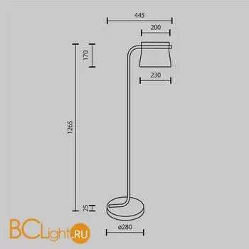 Напольный светильник Maytoni Cabaret new MOD170FL-L8BS3K - Фото 10