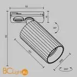 Трековый светильник Maytoni Calipso new TR218-1-GU10-W - Фото 10