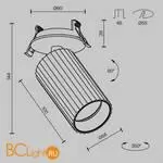 Встраиваемый светильник Maytoni Calipso C110CL-01-GU10-BS - Фото 2