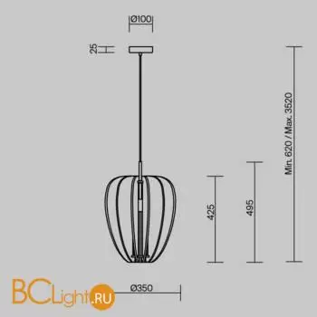 Подвесной светильник Maytoni Cambio MOD398PL-01GR - Фото 12