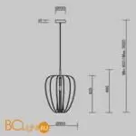 Подвесной светильник Maytoni Cambio MOD398PL-01GR - Фото 12