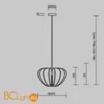 Подвесной светильник Maytoni Cambio MOD398PL-01BR - Фото 7