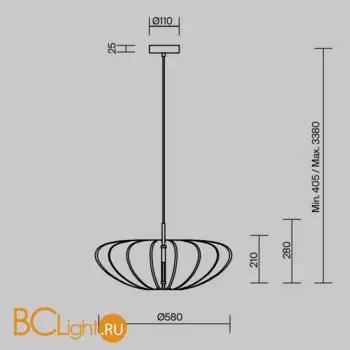 Подвесной светильник Maytoni Cambio MOD398PL-01GR1 - Фото 11