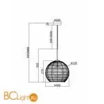 Подвесной светильник Maytoni CANE MOD204PL-01B1 - Фото 6