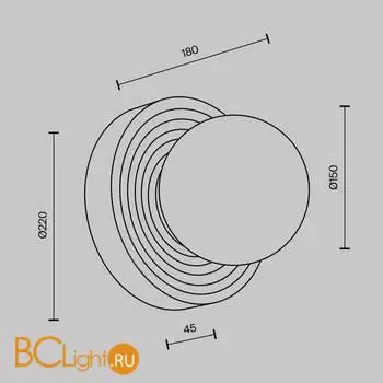 Бра Maytoni Careless MOD403WL-01BG - Фото 5