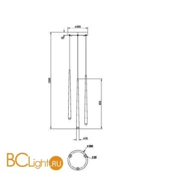 Подвесной светильник Maytoni Cascade MOD132PL-L28BK1 - Фото 3