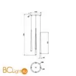 Подвесной светильник Maytoni Cascade MOD132PL-L30BSK - Фото 1